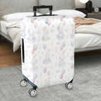 1-Piece Cute Rabbit Balloon Cloud Pastel Travel  Suitcase Luggage Cover, Stretch Protective Sleeve