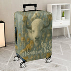 1-Piece Animal Buffalo Deer Wolf Rabbit Fox  Suitcase Luggage Cover, Stretch Protective Sleeve
