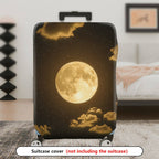 1-Piece Moon Starry Night Clouds Sky Cosmic Galactic  Suitcase Luggage Cover, Stretch Protective Sleeve