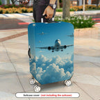 1-Piece Airplane Cloud Sky Travel Adventure Journey  Suitcase Luggage Cover, Stretch Protective Sleeve