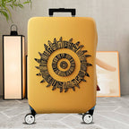 1-Piece Tribal Ethnic Geometric Sun Abstract  Suitcase Luggage Cover, Stretch Protective Sleeve