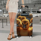 1-Piece Adorable Duckling Animal Cute Warm Yellow  Suitcase Luggage Cover, Stretch Protective Sleeve