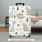 1-Piece Cute Dinosaur Tree Cloud Mushroom  Suitcase Luggage Cover, Stretch Protective Sleeve