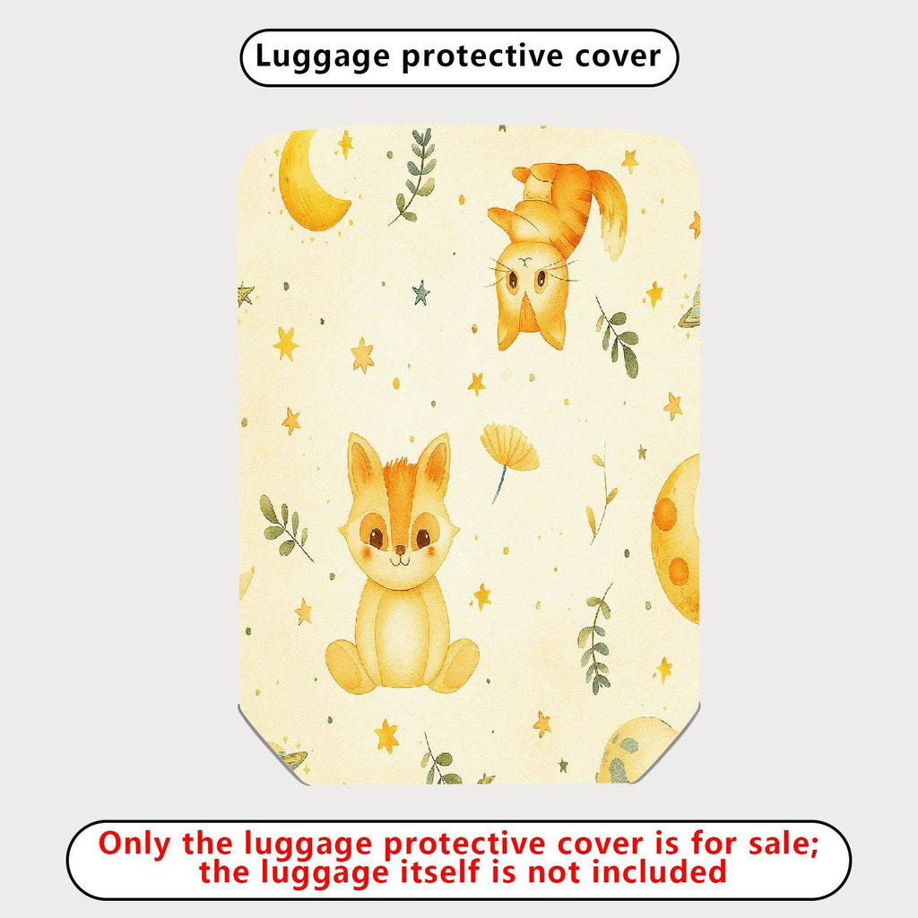 1-Piece Animal Star Moon Flower Leaf  Suitcase Luggage Cover, Stretch Protective Sleeve