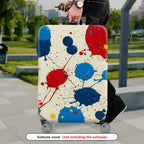 1-Piece Abstract Splatter Colorful Paint Art Pattern  Suitcase Luggage Cover, Stretch Protective Sleeve