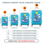 1-Piece Animal Shark Giraffe Mouse Sun Cloud  Suitcase Luggage Cover, Stretch Protective Sleeve