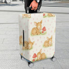 1-Piece Cute Deer Mushroom Star Grass Pastoral  Suitcase Luggage Cover, Stretch Protective Sleeve