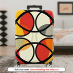 1-Piece Modern Abstract Geometric Colorful Bold Artistic  Suitcase Luggage Cover, Stretch Protective Sleeve