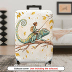 1-Piece Adventure Forest Fantasy Whimsical Autumn  Suitcase Luggage Cover, Stretch Protective Sleeve