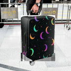 1-Piece Starry Night Colorful Moon Galaxy Cosmic  Suitcase Luggage Cover, Stretch Protective Sleeve