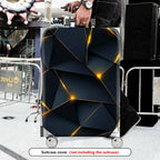 1-Piece Geometric Abstract Modern Artistic Elegant Stylish  Suitcase Luggage Cover, Stretch Protective Sleeve