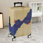 1-Piece Abstract Traditional Vintage Elegant Artistic Cloud  Suitcase Luggage Cover, Stretch Protective Sleeve