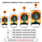 1-Piece Astronaut Space Galaxy Planet Universe Cosmic  Suitcase Luggage Cover, Stretch Protective Sleeve