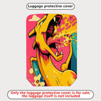 1-Piece Abstract Colorful Artistic Vibrant Dynamic Energetic  Suitcase Luggage Cover, Stretch Protective Sleeve