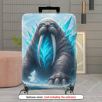 1-Piece Arctic Walrus Ice Fantasy Wildlife Creature  Suitcase Luggage Cover, Stretch Protective Sleeve