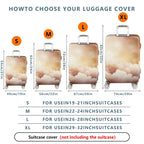 1-Piece Dreamy Starry Cloud Fantasy Cosmic Abstract  Suitcase Luggage Cover, Stretch Protective Sleeve