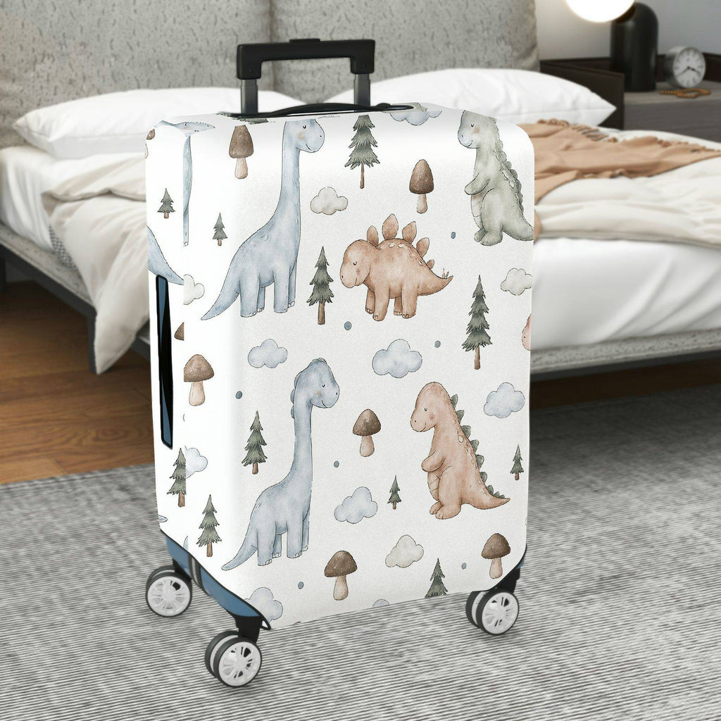 1-Piece Cute Dinosaur Tree Cloud Mushroom  Suitcase Luggage Cover, Stretch Protective Sleeve