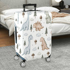 1-Piece Cute Dinosaur Tree Cloud Mushroom  Suitcase Luggage Cover, Stretch Protective Sleeve