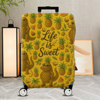1-Piece Alligator Pineapple Tropical Fun Quote Sunglasses  Suitcase Luggage Cover, Stretch Protective Sleeve