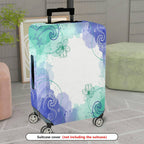 1-Piece Abstract Watercolor Floral Travel Starry  Suitcase Luggage Cover, Stretch Protective Sleeve