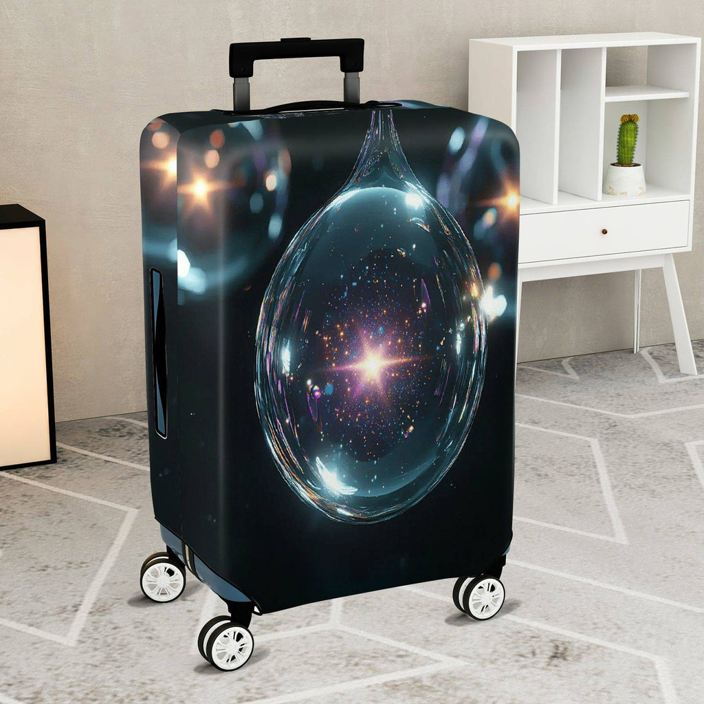 1-Piece Galaxy Starry Sky Cosmic Universe Space Abstract  Suitcase Luggage Cover, Stretch Protective Sleeve