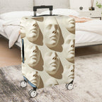 1-Piece Abstract Artistic Beige Elegant Modern Unique  Suitcase Luggage Cover, Stretch Protective Sleeve
