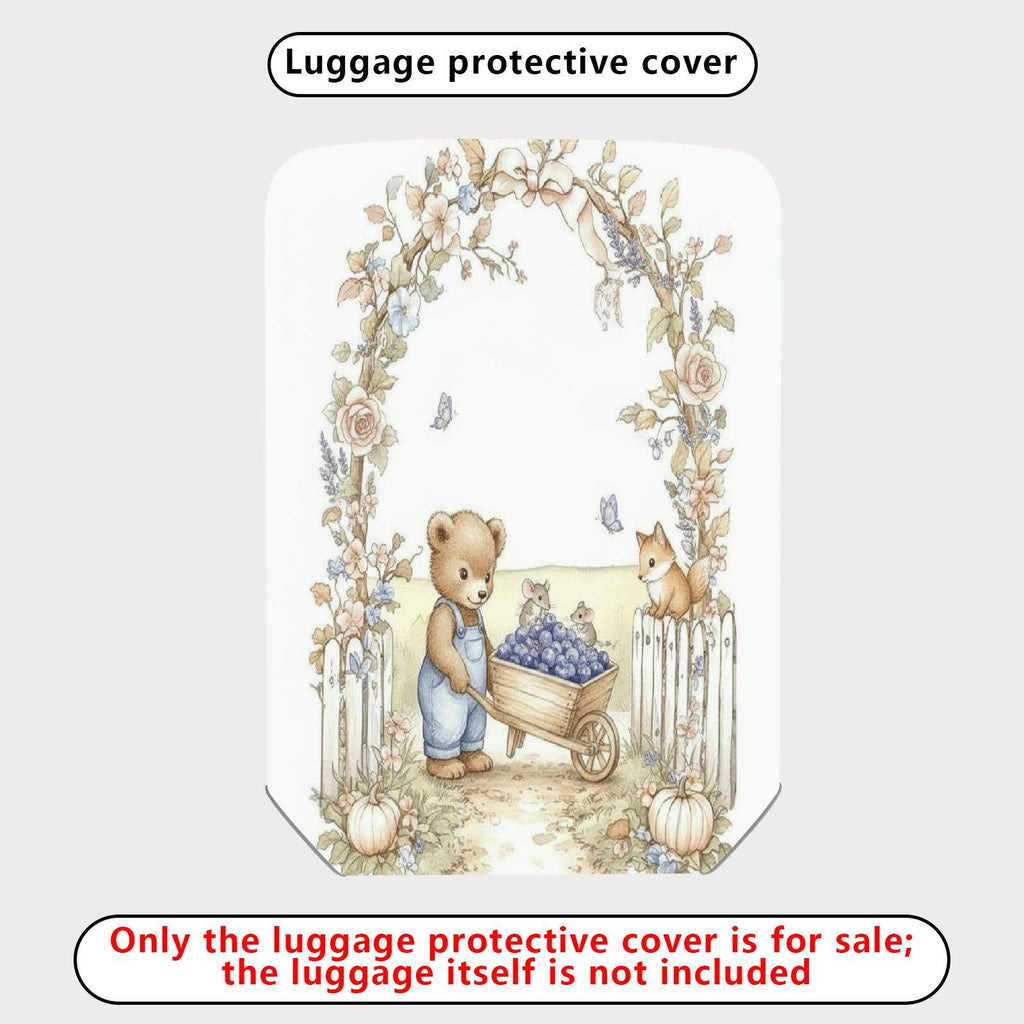 1-Piece Animal Flowers Arch Nature  Suitcase Luggage Cover, Stretch Protective Sleeve