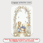 1-Piece Animal Flowers Arch Nature  Suitcase Luggage Cover, Stretch Protective Sleeve