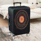 1-Piece Geometric Circular Abstract Modern Artistic Vibrant  Suitcase Luggage Cover, Stretch Protective Sleeve