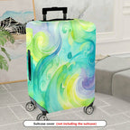 1-Piece Abstract Colorful Artistic Swirl Watercolor Pattern  Suitcase Luggage Cover, Stretch Protective Sleeve