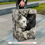 1-Piece Animal Floral Artistic Decorative Elegant Stylish  Suitcase Luggage Cover, Stretch Protective Sleeve