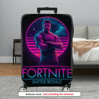 1-Piece Fortnite Gamer  Cool Battle  Suitcase Luggage Cover, Stretch Protective Sleeve