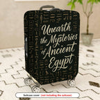 1-Piece Ancient Egypt Mysteries Hieroglyphics Travel Stylish Art  Suitcase Luggage Cover, Stretch Protective Sleeve