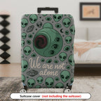 1-Piece Alien  Space Outer World Cosmic  Suitcase Luggage Cover, Stretch Protective Sleeve