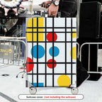 1-Piece Modern Abstract Geometric Colorful Artistic Stylish  Suitcase Luggage Cover, Stretch Protective Sleeve