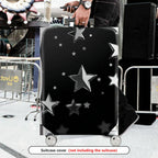 1-Piece Starry Night Black Silver Cosmic Shiny Celestial Astral  Suitcase Luggage Cover, Stretch Protective Sleeve