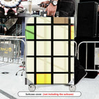 1-Piece Modern Art Geometric Multicolor Checkered Graphic  Suitcase Luggage Cover, Stretch Protective Sleeve