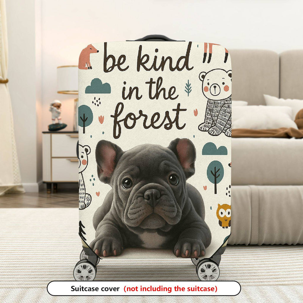 1-Piece Animal Forest Nature Dog  Suitcase Luggage Cover, Stretch Protective Sleeve