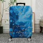 1-Piece Abstract Blue Artistic Bubble Surreal Dreamy  Suitcase Luggage Cover, Stretch Protective Sleeve