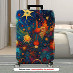 1-Piece Cosmic Starry Space Galaxy Nebula Universe  Suitcase Luggage Cover, Stretch Protective Sleeve