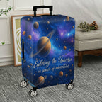 1-Piece Cosmic Galaxy Star Planet Universe Adventure  Suitcase Luggage Cover, Stretch Protective Sleeve