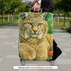 1-Piece Animal Nature Art Colorful Relaxing Vibrant  Suitcase Luggage Cover, Stretch Protective Sleeve