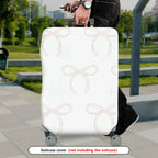 1-Piece Elegant Bow Knot Pattern Neutral Tone Simple Style Chic Look  Suitcase Luggage Cover, Stretch Protective Sleeve