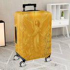 1-Piece Angel Wings Golden Pattern Inspirational Quote Luggage  Suitcase Luggage Cover, Stretch Protective Sleeve