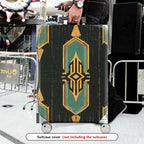 1-Piece Geometric Vintage Abstract Art Deco Pattern  Suitcase Luggage Cover, Stretch Protective Sleeve