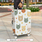 1-Piece Adorable Cat Dog Bee Flower Heart  Suitcase Luggage Cover, Stretch Protective Sleeve