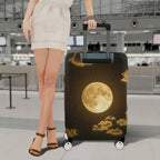 1-Piece Moon Starry Night Clouds Sky Cosmic Galactic  Suitcase Luggage Cover, Stretch Protective Sleeve