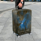 1-Piece Cosmic Galaxy Star Space Universe Quote  Suitcase Luggage Cover, Stretch Protective Sleeve