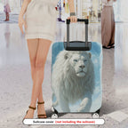 1-Piece White Lion Cloud Sky Animal Fantasy Artistic  Suitcase Luggage Cover, Stretch Protective Sleeve