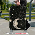 1-Piece Moon Sun Star Cosmic Celestial Universe Galaxy  Suitcase Luggage Cover, Stretch Protective Sleeve